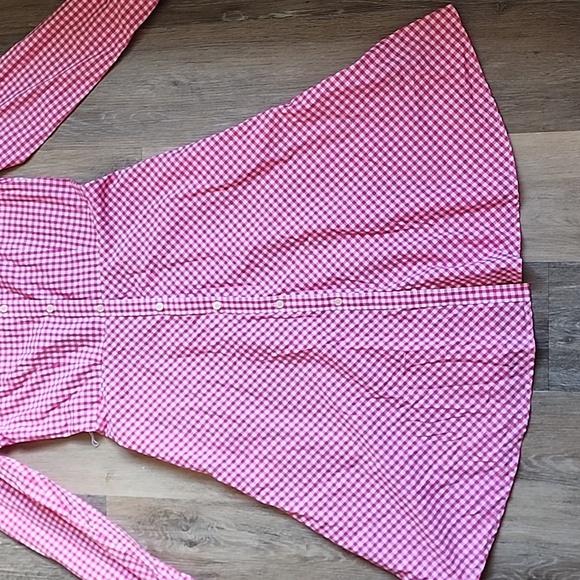 Lauren Ralph Lauren Pink Checkered Long Sleeve Dress - Picture 4 of 16